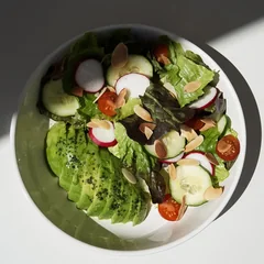 Green salad with avocado