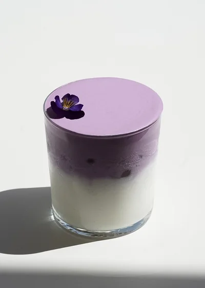 Ube latte